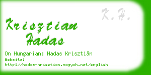 krisztian hadas business card