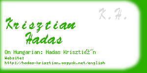 krisztian hadas business card